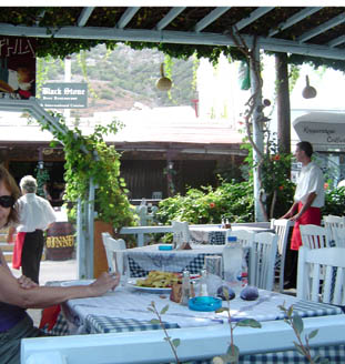 Kamari village de santorin